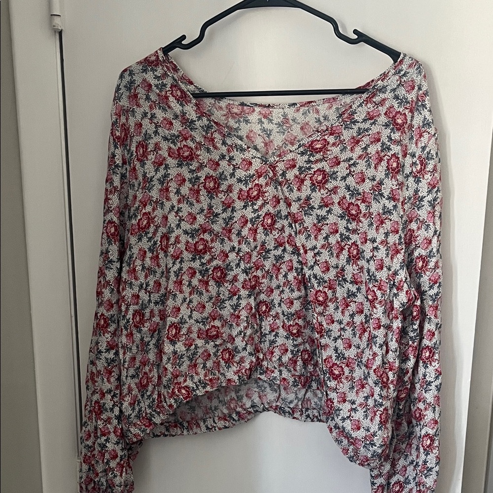 LOFT Floral Long Sleeve Women's Top - Picture 2 of 5